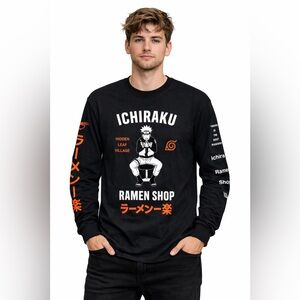 🇯🇵 NWOT! Naruto Shippuden Japanese Anime Long Sleeve Tee